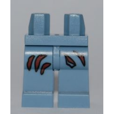 sand blue hips and legs with torn pattern