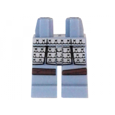 sand blue hips and legs with light bluish gray tassets and dark brown knee wrappings pattern