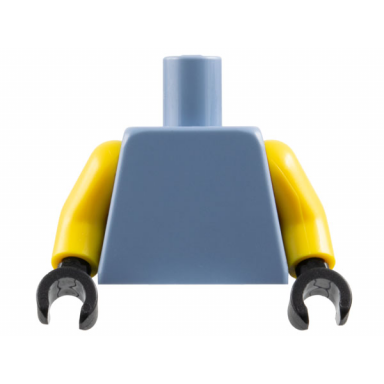 sand blue torso plain yellow arms black hands