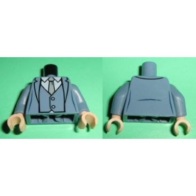 sand blue torso batman suit with vest gray tie pattern sand blue arms light nougat hands