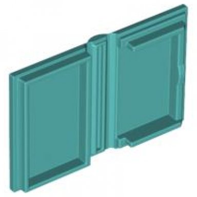 light turquoise minifigure utensil book 2 x 3