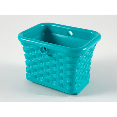 light turquoise scala utensil wicker basket