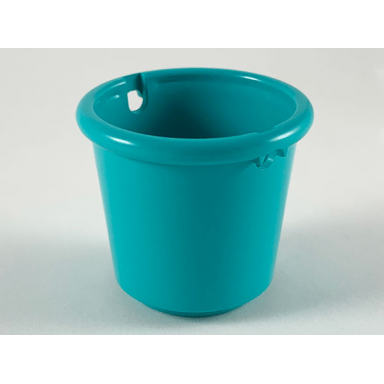 light turquoise scala utensil bucket round