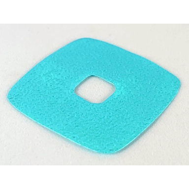 light turquoise clikits icon accent foil square 3 5 8 x 3 5 8 with textured iridescent surface