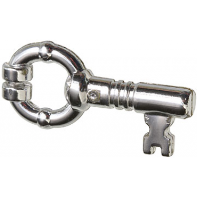 chrome silver minifigure utensil key