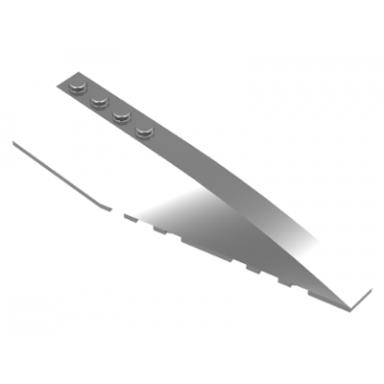 chrome silver wedge 12 x 3 right