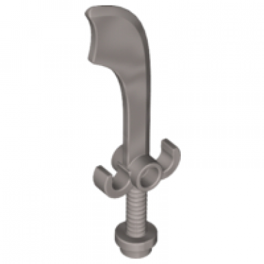 chrome silver minifigure weapon sword scimitar