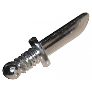chrome silver minifigure weapon knife
