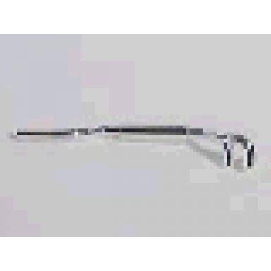 chrome silver vehicle exhaust pipe twin inlet 11l left