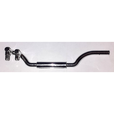 chrome silver vehicle exhaust pipe twin inlet 11l right