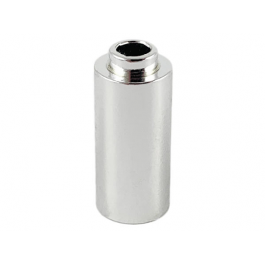 chrome silver brick round 1 x 1 x 1 2 3