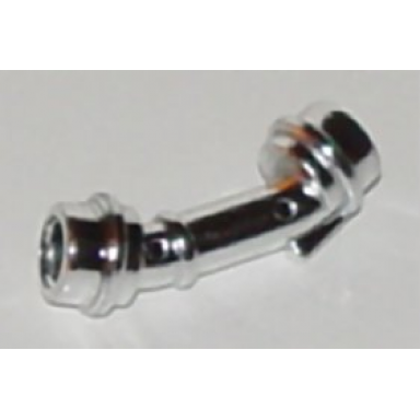 chrome silver minifigure weapon lightsaber hilt angled