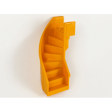 medium orange stairs 6 x 6 x 9 1 3 curved enclosed