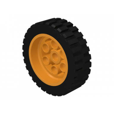 medium orange wheel 30mm d x 13mm 13 x 24 model team with black tire 13 x 24 model team 2695 2696