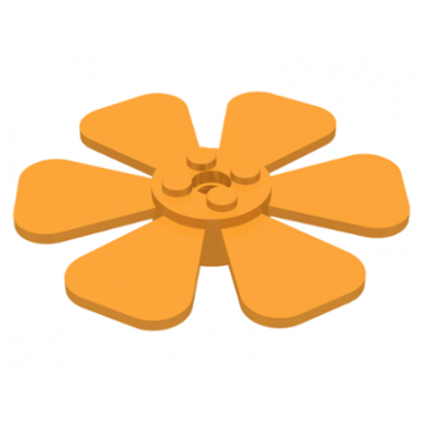 medium orange propeller 6 blade fan 8 x 8