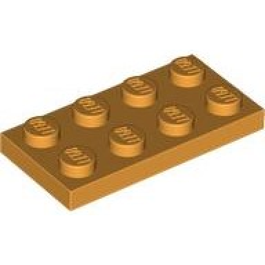medium orange plate 2 x 4