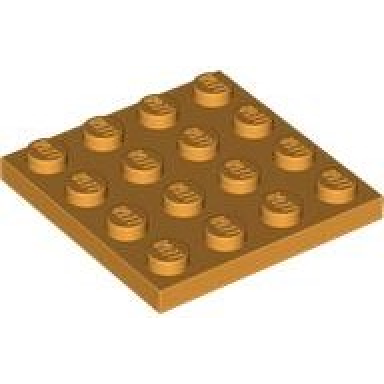 medium orange plate 4 x 4