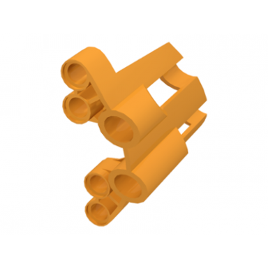 medium orange technic panel fairing 2 large short large holes side b