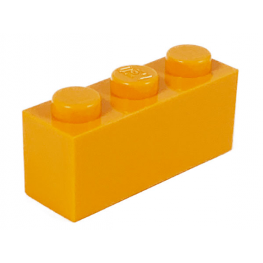 medium orange brick 1 x 3