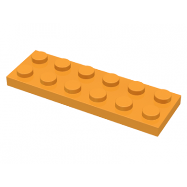 medium orange plate 2 x 6