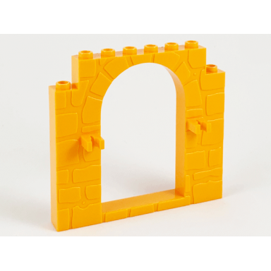 medium orange door frame 1 x 8 x 6 arched with clips and stone profile