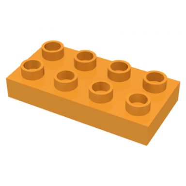 medium orange duplo plate 2 x 4 x 1 2 thick