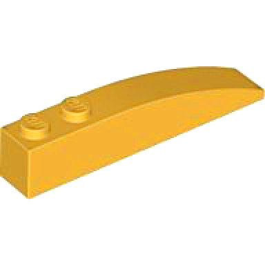 medium orange slope curved 6 x 1