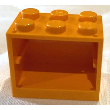 medium orange container cupboard 2 x 3 x 2 - solid studs