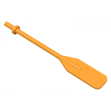 medium orange boat oar with bar handle