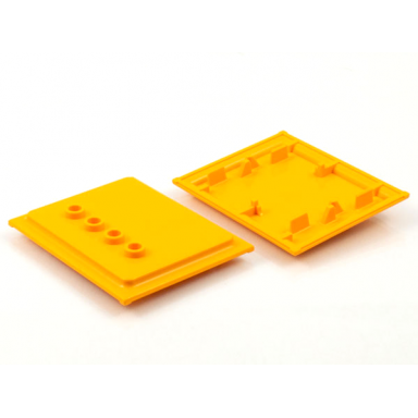 medium orange scala wall panel 5 x 6 with four studs