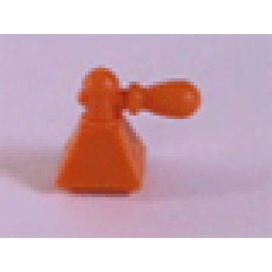 medium orange scala accessories bottle perfume with pyramid base and atomizer