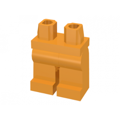 medium orange hips and legs plain