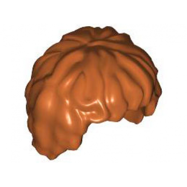 dark orange minifigure hair tousled