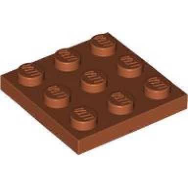 dark orange plate 3 x 3