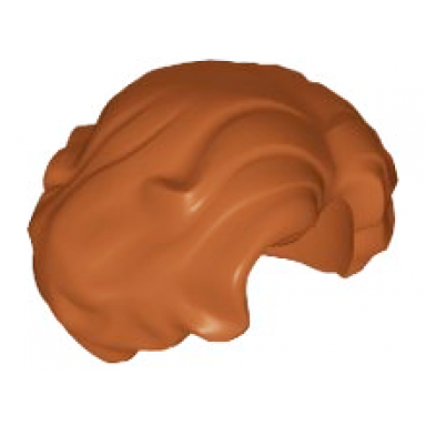 dark orange minifigure hair female short wavy with side part