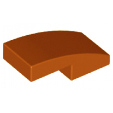 dark orange slope curved 2 x 1 x 2 3
