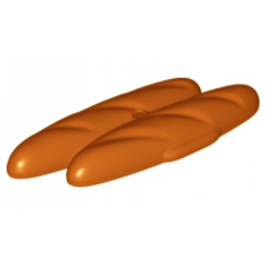 dark orange duplo french bread loaves with short side extensions