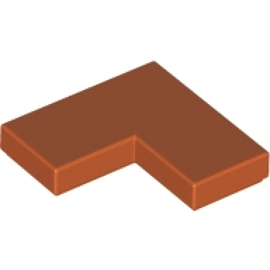 dark orange tile 2 x 2 corner