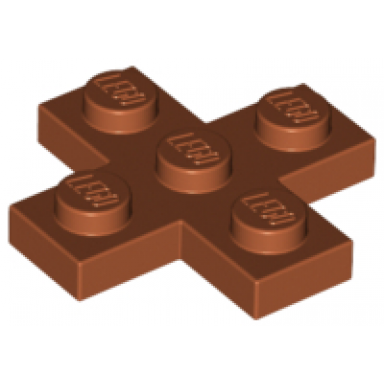 dark orange plate modified 3 x 3 cross