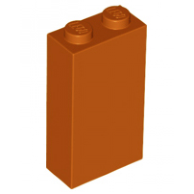 dark orange brick 1 x 2 x 3