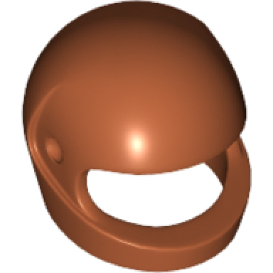 dark orange minifigure headgear helmet motorcycle standard