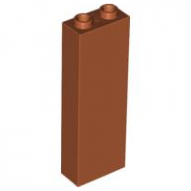 dark orange brick 1 x 2 x 5