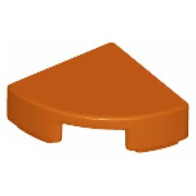 dark orange tile round 1 x 1 quarter