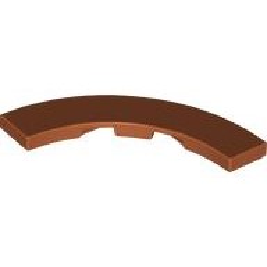 dark orange tile round corner 4 x 4 macaroni