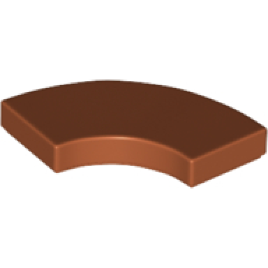 dark orange tile round corner 2 x 2 macaroni
