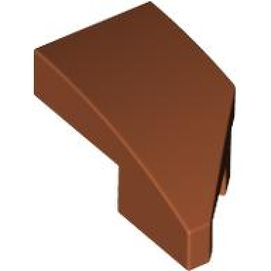 dark orange wedge 2 x 1 x 2 3 left