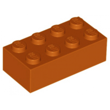 dark orange brick 2 x 4