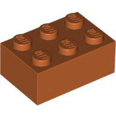 dark orange brick 2 x 3