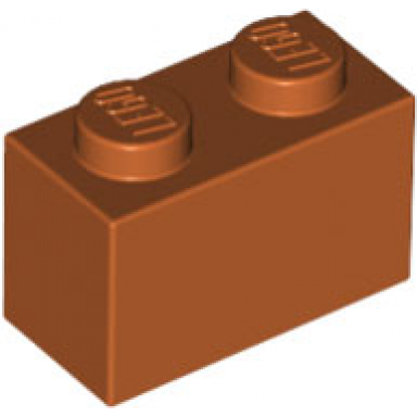 dark orange brick 1 x 2