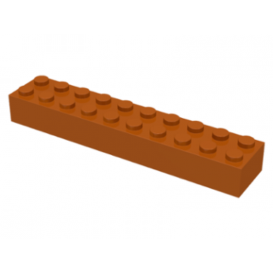 dark orange brick 2 x 10